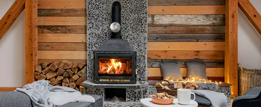 Thelin Hearth Products Direct Vent Gas Stove Fireplace Inspection in Greenfield, Massachusetts